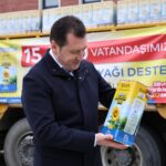 SİLİVRİ BELEDİYESİ, 15 BİN HANEYE ÜCRETSİZ AY ÇİÇEK YAĞI DAĞITIYOR silivri belediyesi ayçiçek yağ dağıtımı