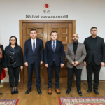 BALCIOĞLU VE YARDIMCILARINDAN KAYMAKAM'A BAŞSAĞLIĞI ZİYARETİ bora balcıoğlu tolga toğan