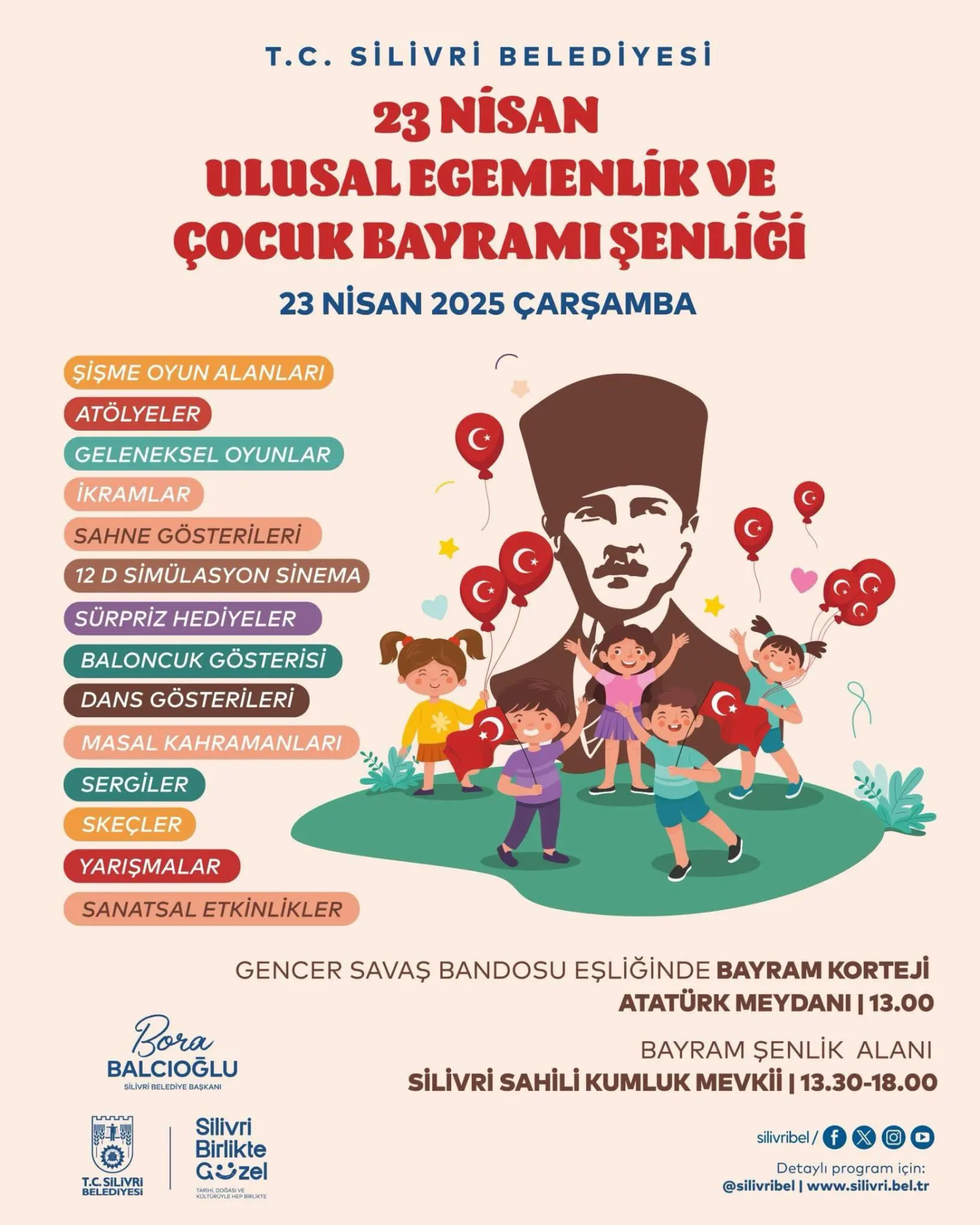 SİLİVRİ'DE 23 NİSAN COŞKUSU silivri belediyesi 23 nisan