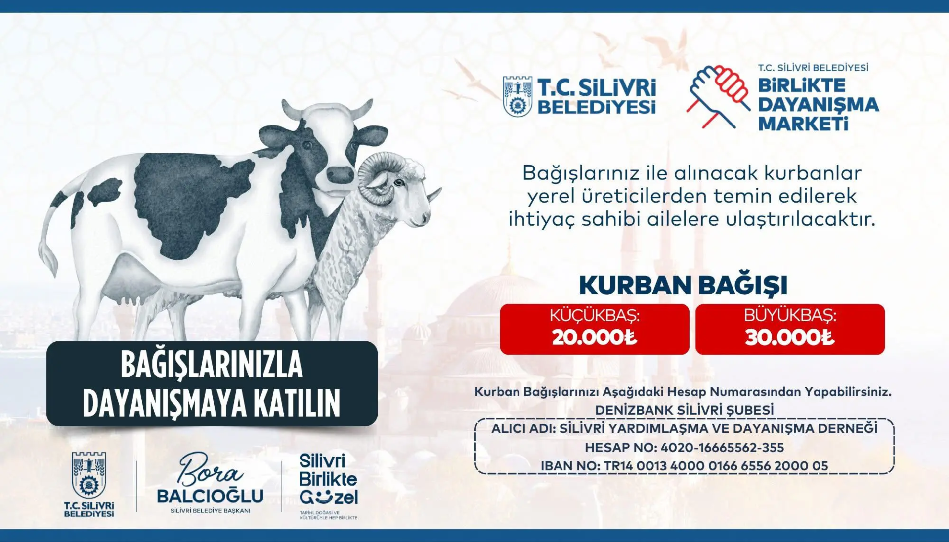 SİLİVRİ BELEDİYESİ KURBAN BAĞIŞLARINIZI BEKLİYOR silivri belediyesi kurban bağışı