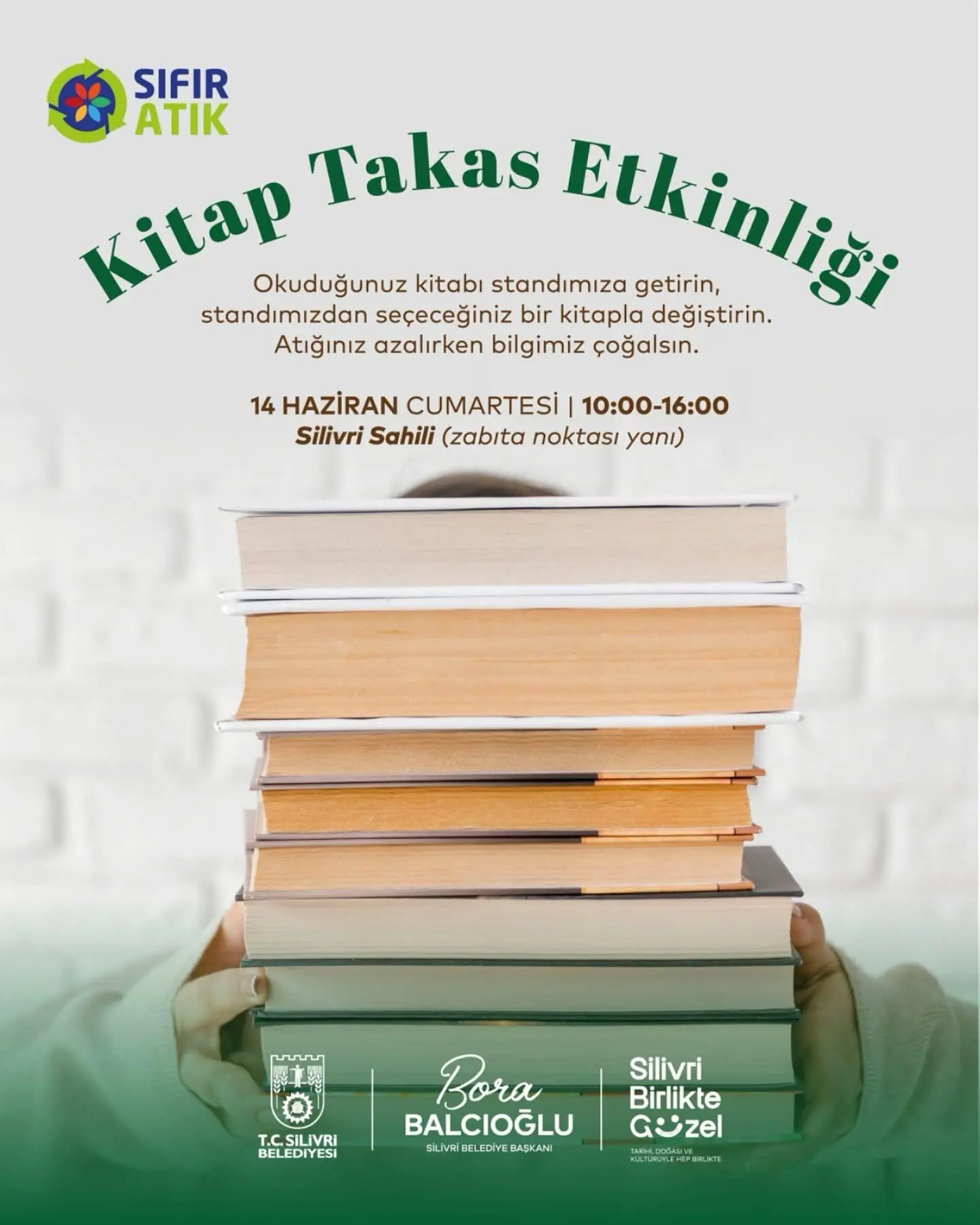 SİLİVRİ'DE ÜCRETSİZ KİTAP ŞENLİĞİ silivri kitap değiş tokuş