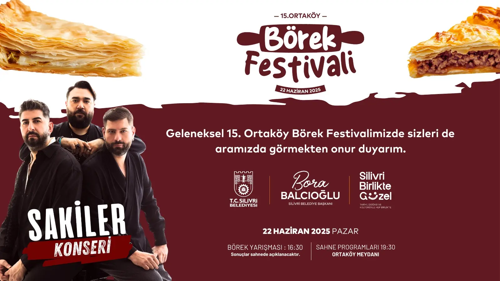 ORTAKÖY BÖREK FESTİVALİ BAŞLIYOR Ortaköy Börel Festivali Börek Yarışması