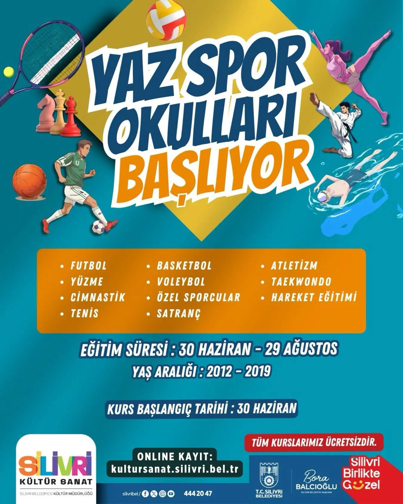 Silivri Belediyesi Yaz Spor Okulları