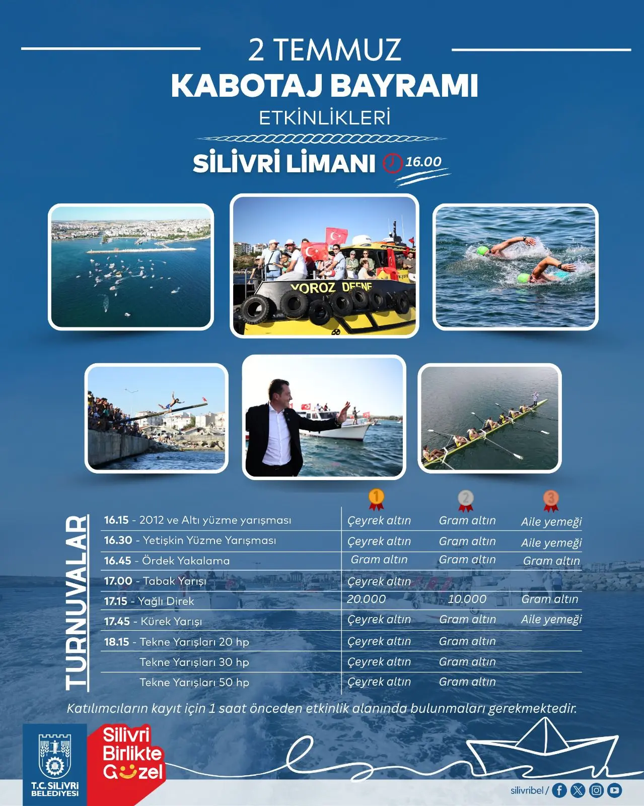 SİLİVRİ'DE KABOTAJ BAYRAMI COŞKUSU YENİDEN BAŞLIYOR Silivri Kabotaj Bayramı Yağlı Direk Yarışması