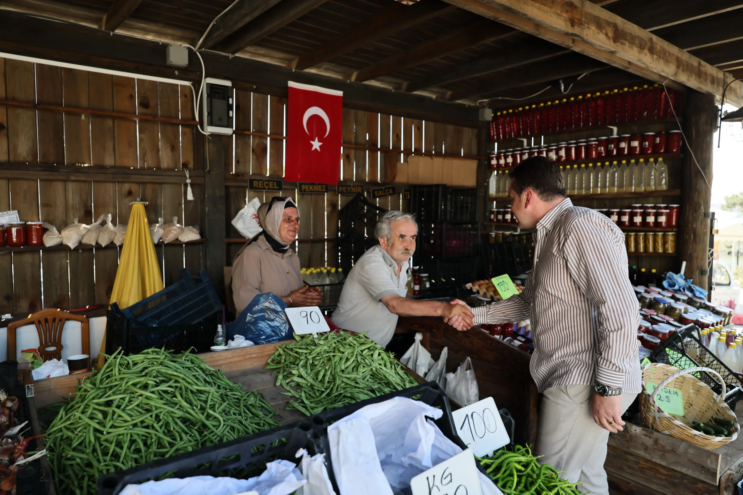 BALCIOĞLU'NDAN SİLİVRİ KÖY PAZARI'NA ZİYARET silivri köy pazarı