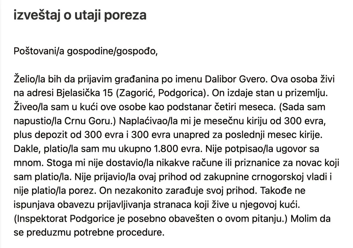  Dalibor Gvero Podgorica