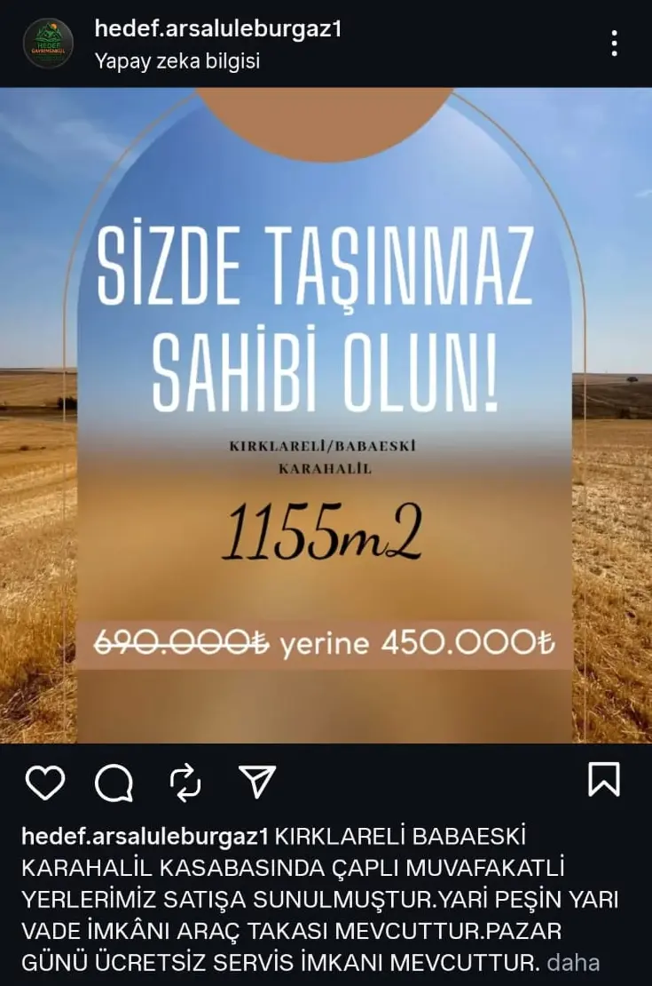 hedef emlak hedef arsa hedef gayrimenkul lüleburgaz babaeski kırklareli sofuhalil karahalil