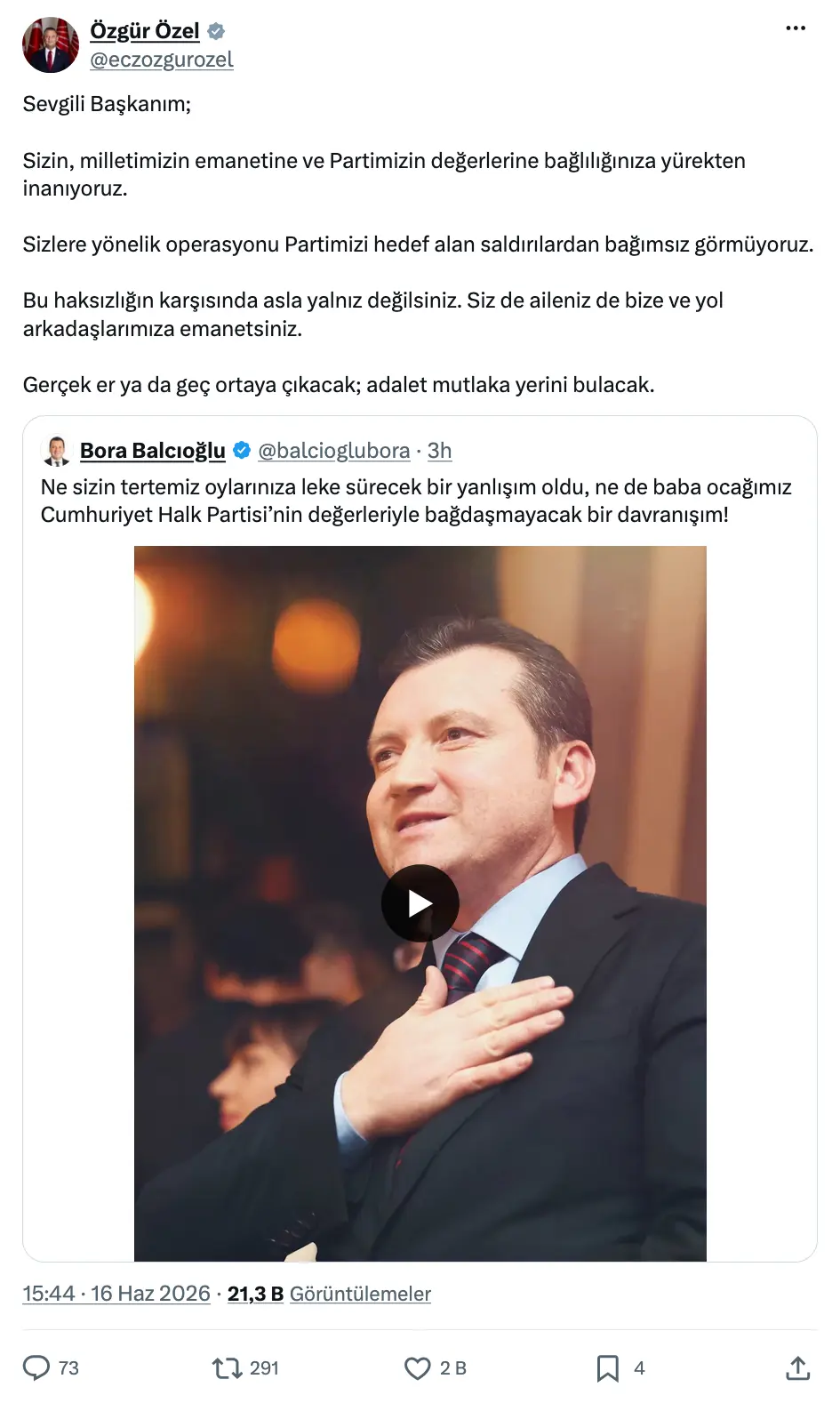 Özgür Özel Bora Balcıoğlu