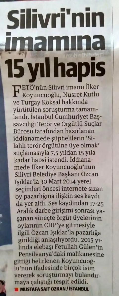 AKP İÇİNDE 15 TEMMUZ KAVGASI nusret kutlu ilker koyuncuoğlu