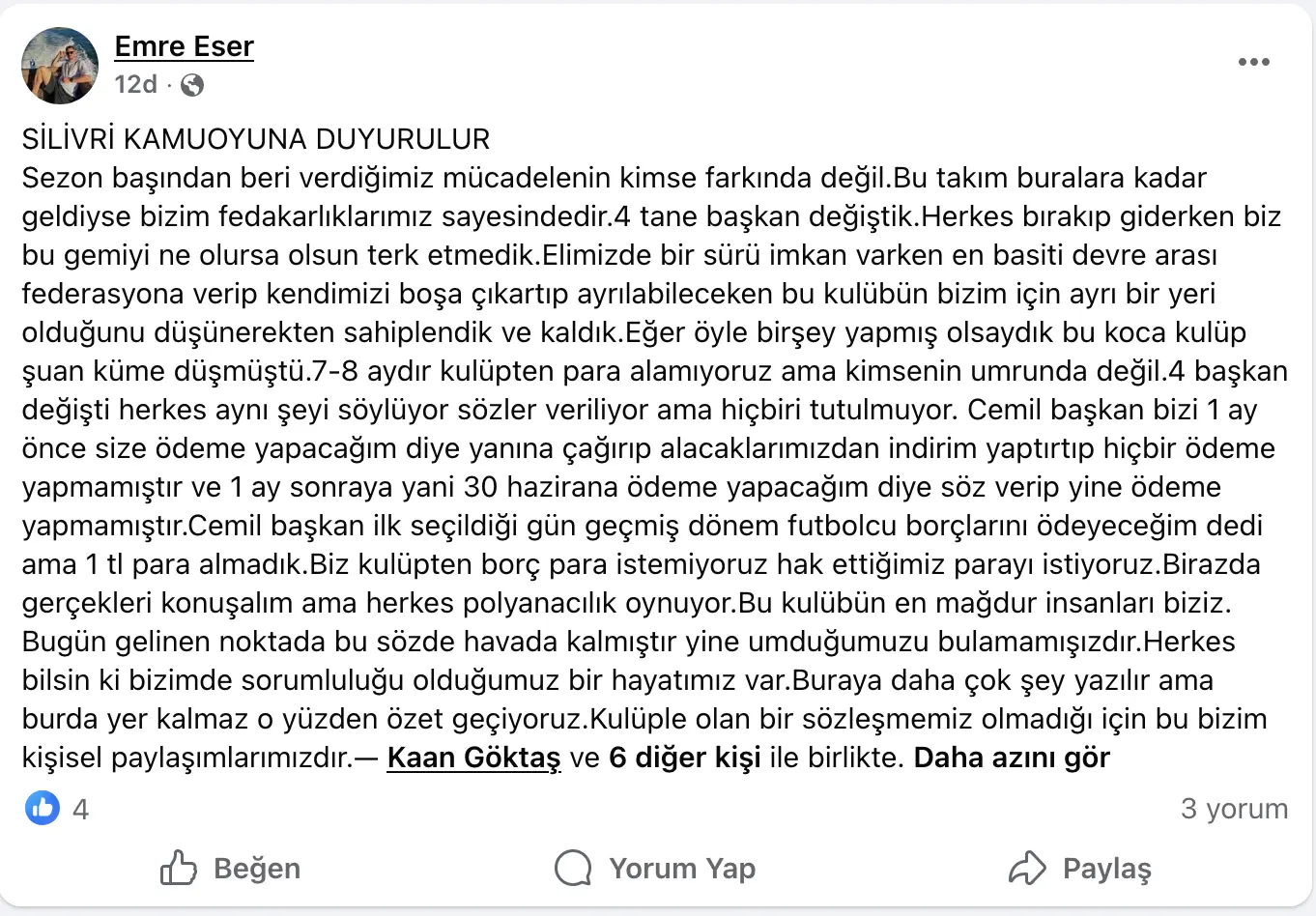 emre eser silivrispor