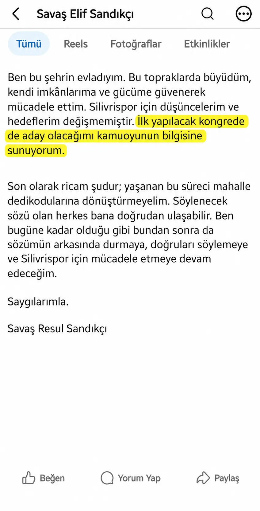 savaş resul sandıkçı