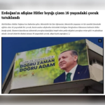 "Erdoğan'ın afişine Hitler bıyığı çizen 16 yaşındaki çocuk tutuklandı" haberini Facebook'ta paylaşan Gazeteci Kaan Göktaş hakkında Cumhurbaşkanı'na Hakaret iddiasıyla dava açıldı.