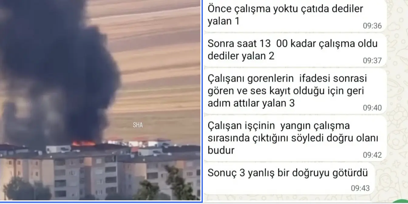 ÇATI YANGININDA İHMAL İDDİASI çanta bahadır han sitesi