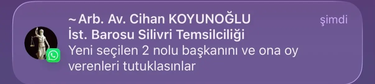 "KAZANAN ADAYI TUTUKLASINLAR" av. cihan koyunoğlu silivri