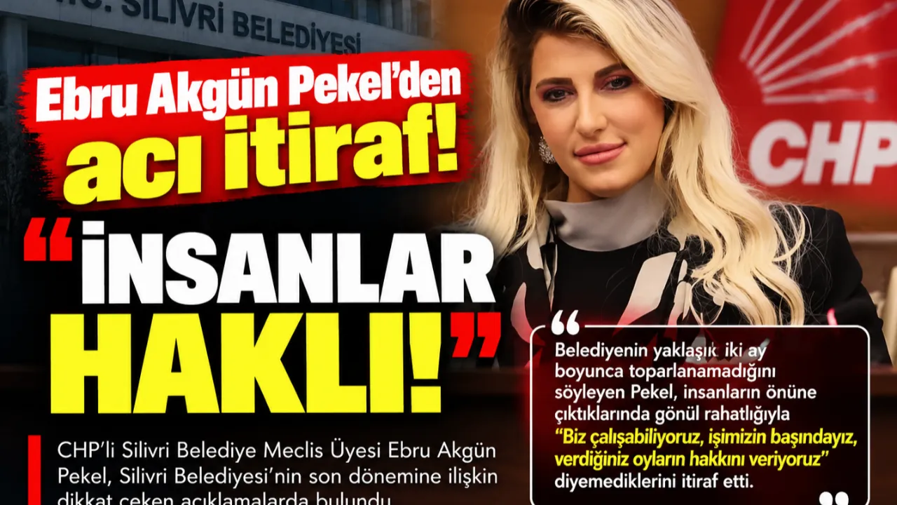 CHP’Lİ PEKEL’DEN İTİRAF: “BİR İKİ AY KENDİMİZE GELEMEDİK” ebru akgün pekel